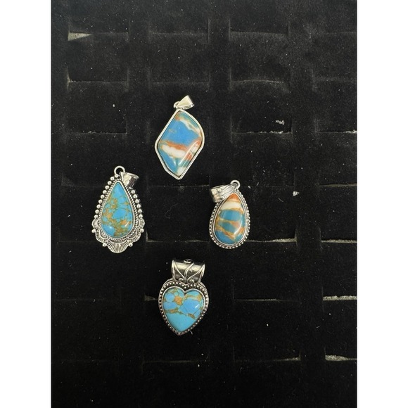 Fashion Jewelry Jewelry - 4 Wholesale Jewelry‎ Pendants   Fashion Costume Turquoise Mingle